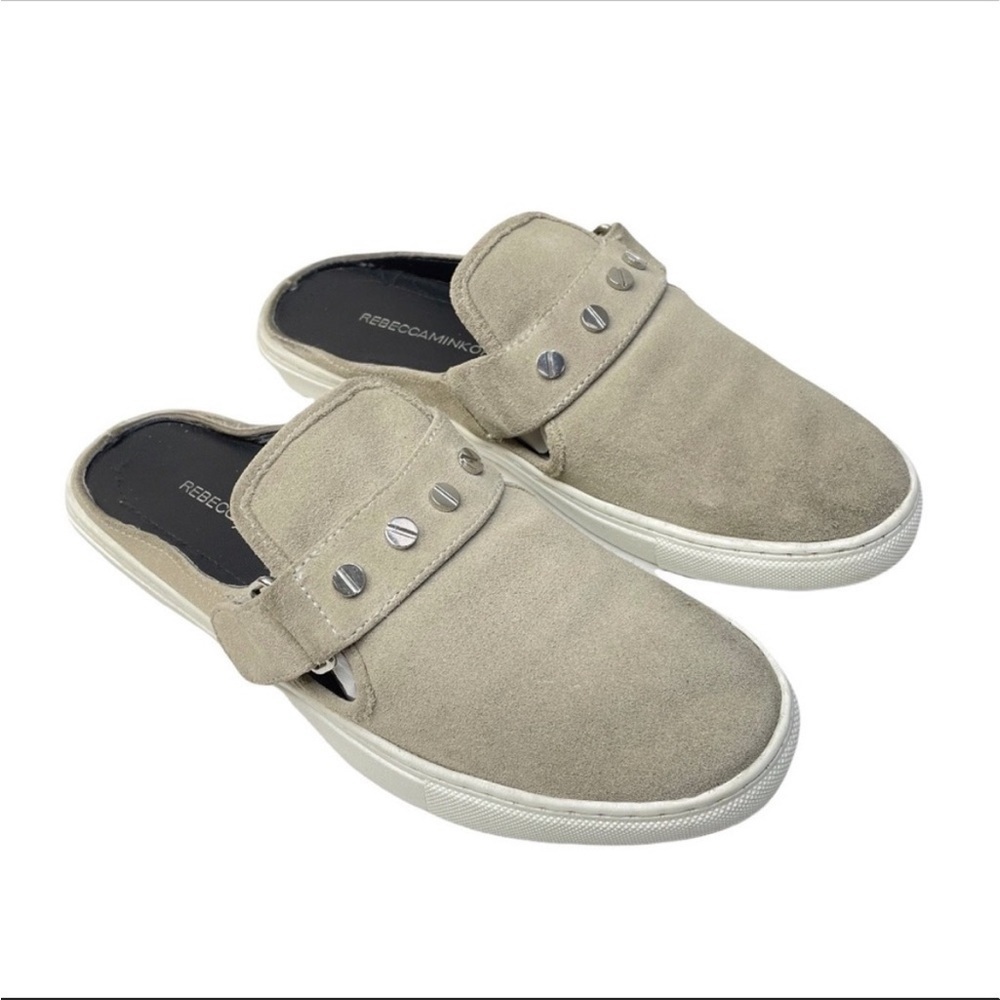 REBECCA MINKOFF Sonia Suede Leather Slip On Sneakers size 7.5